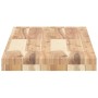Estantes flotantes 2 uds madera acacia sin tratar 100x30x4 cm en Estanterías | Comprar online en Foru.es