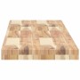 Estantes flotantes 2 uds madera acacia sin tratar 120x30x4 cm en Estanterías | Comprar online en Foru.es