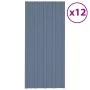 Gray galvanized steel roof panel 12 units 100x45 cm by vidaXL, Ceiling - Ref: Foro24-317213, Price: 69,70 €, Discount: %