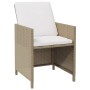 Sillas de jardín con taburetes 2 unidades ratán sintético beige de vidaXL, Sillas de jardín - Ref: Foro24-316781, Precio: 173...