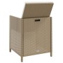 Sillas de jardín con taburetes 2 unidades ratán sintético beige de vidaXL, Sillas de jardín - Ref: Foro24-316781, Precio: 173...