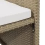 Sillas de jardín con taburetes 2 unidades ratán sintético beige de vidaXL, Sillas de jardín - Ref: Foro24-316781, Precio: 171...