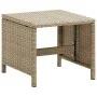 Sillas de jardín con taburetes 2 unidades ratán sintético beige de vidaXL, Sillas de jardín - Ref: Foro24-316781, Precio: 171...