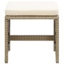 Sillas de jardín con taburetes 2 unidades ratán sintético beige de vidaXL, Sillas de jardín - Ref: Foro24-316781, Precio: 173...