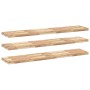 Estantes flotantes 3 uds madera acacia sin tratar 140x30x4 cm en Estanterías | Comprar online en Foru.es