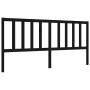 Estructura de cama con cabecero madera maciza negro 200x200 cm de vidaXL, Camas y somieres - Ref: Foro24-3193880, Precio: 167...