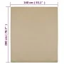 Sábana bajera jersey algodón gris taupe 140x200 cm de vidaXL, Sábanas - Ref: Foro24-136224, Precio: 14,64 €, Descuento: %