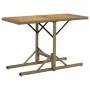 Mesa de jardín madera maciza de acacia y ratán sintético beige de vidaXL, Mesas de jardín - Ref: Foro24-316801, Precio: 64,66...