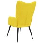 Sillón de relax de tela amarillo mostaza en Sillones | Comprar online en Foru.es