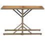 Mesa de jardín madera maciza de acacia y ratán sintético beige de vidaXL, Mesas de jardín - Ref: Foro24-316801, Precio: 63,21...