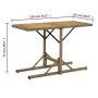 Mesa de jardín madera maciza de acacia y ratán sintético beige de vidaXL, Mesas de jardín - Ref: Foro24-316801, Precio: 64,66...