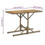 Mesa de jardín madera maciza de acacia y ratán sintético beige de vidaXL, Mesas de jardín - Ref: Foro24-316801, Precio: 63,21...