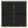 Mesa de jardín ratán sintético y vidrio beige 109x107x74 cm de vidaXL, Mesas de jardín - Ref: Foro24-316789, Precio: 126,81 €...