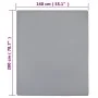 Spannbettlaken aus grauem Baumwolljersey, 140 x 200 cm von vidaXL, Bettlaken - Ref: Foro24-136204, Preis: 16,03 €, Rabatt: %