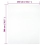 Sábana bajera jersey algodón blanco 140x200cm de vidaXL, Sábanas - Ref: Foro24-136244, Precio: 16,13 €, Descuento: %