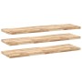 Estantes flotantes 3 uds madera acacia sin tratar 140x40x4 cm en Estanterías | Comprar online en Foru.es