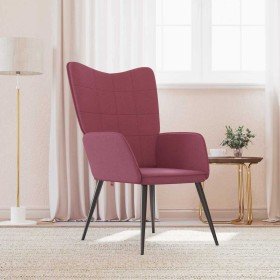 Sillón de relax de tela color rojo tinto en Sillones | Comprar online en Foru.es