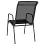 Sillas de jardín 2 unidades acero y textilene negro de vidaXL, Sillas de jardín - Ref: Foro24-316817, Precio: 77,50 €, Descue...