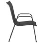 Sillas de jardín 4 unidades acero y textilene negro de vidaXL, Sillas de jardín - Ref: Foro24-316821, Precio: 171,95 €, Descu...