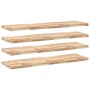 Estantes flotantes 4 uds madera acacia sin tratar 160x40x4 cm en Estanterías | Comprar online en Foru.es