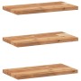 Estantes flotantes 3 uds madera acacia acabado aceite 40x20x2cm en Estanterías | Comprar online en Foru.es