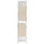 Biombo divisor de 4 paneles de tela color crema 140x165 cm de vidaXL, Divisores de ambientes - Ref: Foro24-338559, Precio: 72...