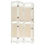 Biombo divisor de 4 paneles de tela color crema 140x165 cm de vidaXL, Divisores de ambientes - Ref: Foro24-338559, Precio: 72...