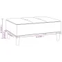Reposapiés de tela negro 78x56x32 cm de vidaXL, Otomanas - Ref: Foro24-337747, Precio: 81,31 €, Descuento: %