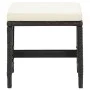 Conjunto de silla de jardín y taburete 4 piezas negra ratán PE de vidaXL, Sillas de jardín - Ref: Foro24-316751, Precio: 168,...