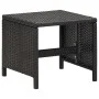 Conjunto de silla de jardín y taburete 4 piezas negra ratán PE de vidaXL, Sillas de jardín - Ref: Foro24-316751, Precio: 168,...