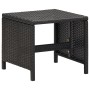 Conjunto de silla de jardín y taburete 4 piezas negra ratán PE de vidaXL, Sillas de jardín - Ref: Foro24-316751, Precio: 170,...