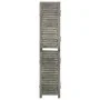 Biombo de 6 paneles de madera maciza gris 214x166 cm de vidaXL, Divisores de ambientes - Ref: Foro24-338577, Precio: 125,44 €...