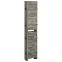 Biombo de 6 paneles de madera maciza gris 214x166 cm de vidaXL, Divisores de ambientes - Ref: Foro24-338577, Precio: 125,44 €...