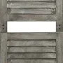 Biombo de 6 paneles de madera maciza gris 214x166 cm de vidaXL, Divisores de ambientes - Ref: Foro24-338577, Precio: 125,44 €...