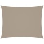 Toldo de vela rectangular tela Oxford gris taupe 3x4,5 m en Sombrillas | Comprar online en Foru.es