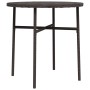 Mesita de centro de ratán sintético marrón 45 cm de vidaXL, Mesas de jardín - Ref: Foro24-317175, Precio: 27,06 €, Descuento: %