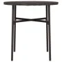 Mesita de centro de ratán sintético marrón 45 cm de vidaXL, Mesas de jardín - Ref: Foro24-317175, Precio: 25,53 €, Descuento: %