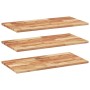 Estante flotante 3 uds madera acacia acabado aceite 100x40x2 cm en Estanterías | Comprar online en Foru.es