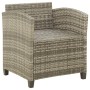 Sillón de jardín con cojines ratán sintético gris de vidaXL, Sillas de jardín - Ref: Foro24-316872, Precio: 128,94 €, Descuen...