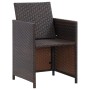 Conjunto de silla de jardín y taburete 4 piezas ratán PE negro de vidaXL, Sillas de jardín - Ref: Foro24-316780, Precio: 128,...
