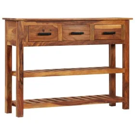 Aparador con 3 cajones madera maciza de acacia 110x30x80 cm de vidaXL, Aparadores - Ref: Foro24-338032, Precio: 263,08 €, Des...