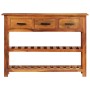Aparador con 3 cajones madera maciza de acacia 110x30x80 cm de vidaXL, Aparadores - Ref: Foro24-338032, Precio: 265,40 €, Des...