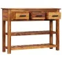 Aparador con 3 cajones madera maciza de acacia 110x30x80 cm de vidaXL, Aparadores - Ref: Foro24-338032, Precio: 263,08 €, Des...