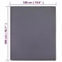 Anthracite cotton jersey fitted sheet 180x200 cm by vidaXL, Bed sheets - Ref: Foro24-136198, Price: 17,92 €, Discount: %