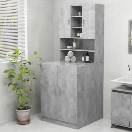 Mueble de lavadora gris hormigón de vidaXL, Accesorios para lavadoras y secadoras - Ref: Foro24-3082012, Precio: 160,72 €, De...