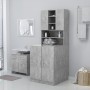 Mueble de lavadora gris hormigón de vidaXL, Accesorios para lavadoras y secadoras - Ref: Foro24-3082012, Precio: 166,42 €, De...