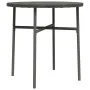 Mesita de centro de ratán sintético gris 45 cm de vidaXL, Mesas de jardín - Ref: Foro24-317176, Precio: 25,64 €, Descuento: %