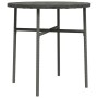 Mesita de centro de ratán sintético gris 45 cm de vidaXL, Mesas de jardín - Ref: Foro24-317176, Precio: 25,97 €, Descuento: %