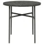 Mesita de centro de ratán sintético gris 45 cm de vidaXL, Mesas de jardín - Ref: Foro24-317176, Precio: 25,64 €, Descuento: %