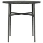 Mesita de centro de ratán sintético gris 45 cm de vidaXL, Mesas de jardín - Ref: Foro24-317176, Precio: 25,64 €, Descuento: %